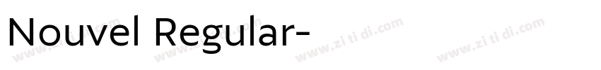 Nouvel Regular字体转换